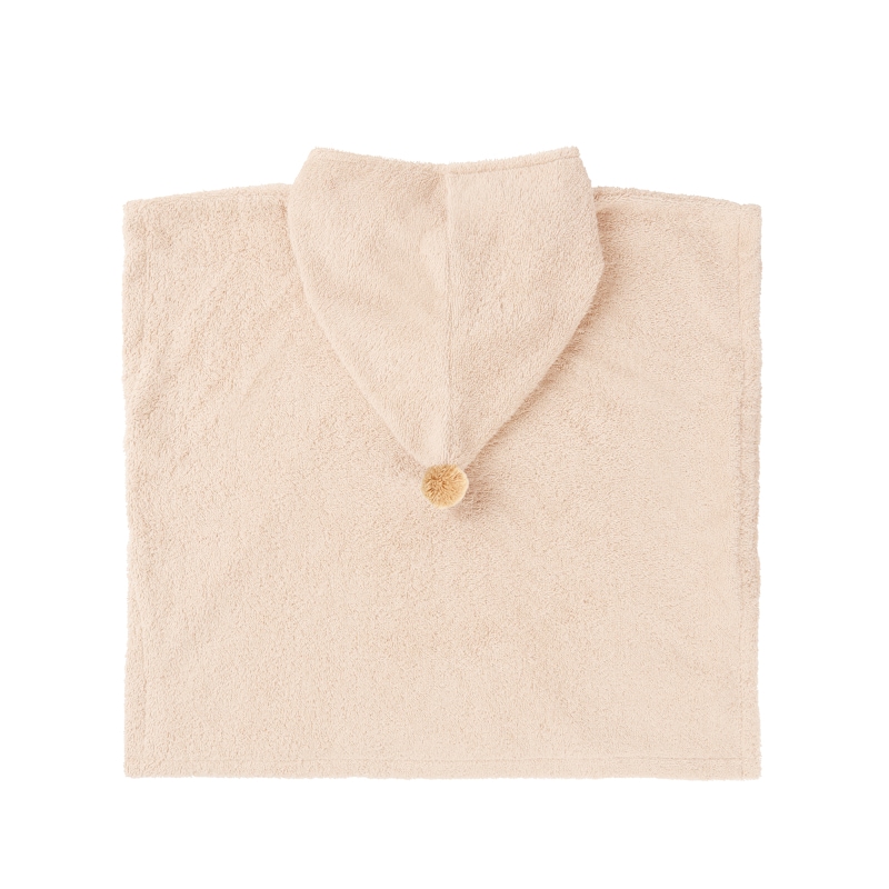 Hooded towel, Baby towel, Tuchponcho, Pfirsichfarbe, weichPlüsch