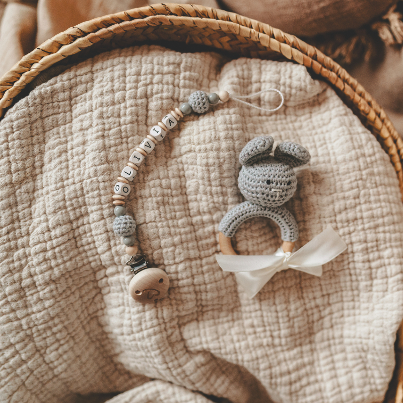 baby-teether, knotted-teether, bone-bead, rattle, mouse-toy