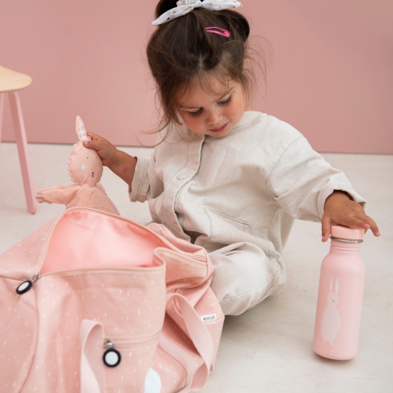 Kinder, Rucksack, Rosa, Trinkflasche, Spielzeug