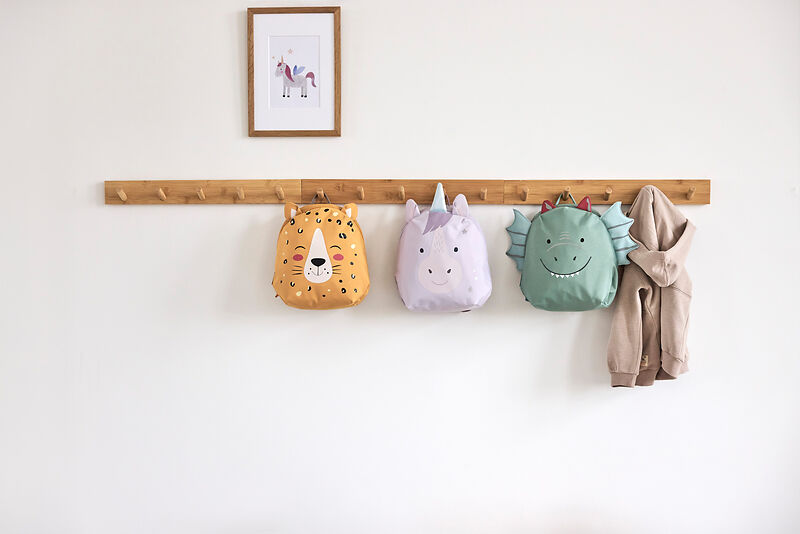 Kinder Rucksack, Einhorn Rucksack, Dinosaurier Rucksack, Aufhängehaken, Kinderzimmer Deko