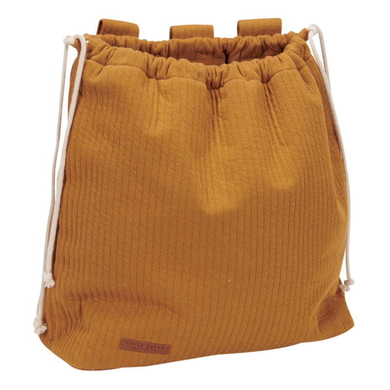 Hosenbeutel, Rucksack, Corduroy, Senfgelb, Kordelzug