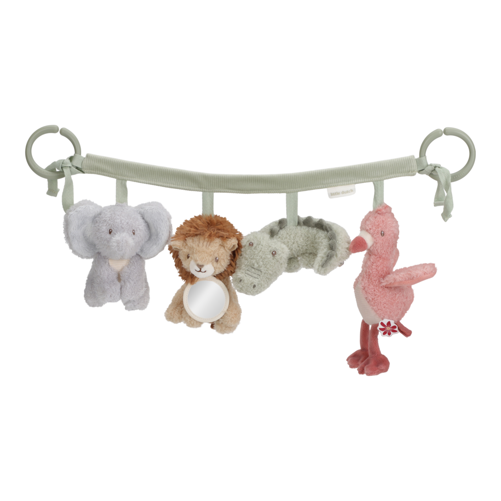 Baby-Spielzeug, Kinderwagen-Spielzeug, Plüschtier-Anhänger, Tiermotive, Befestigungsringe