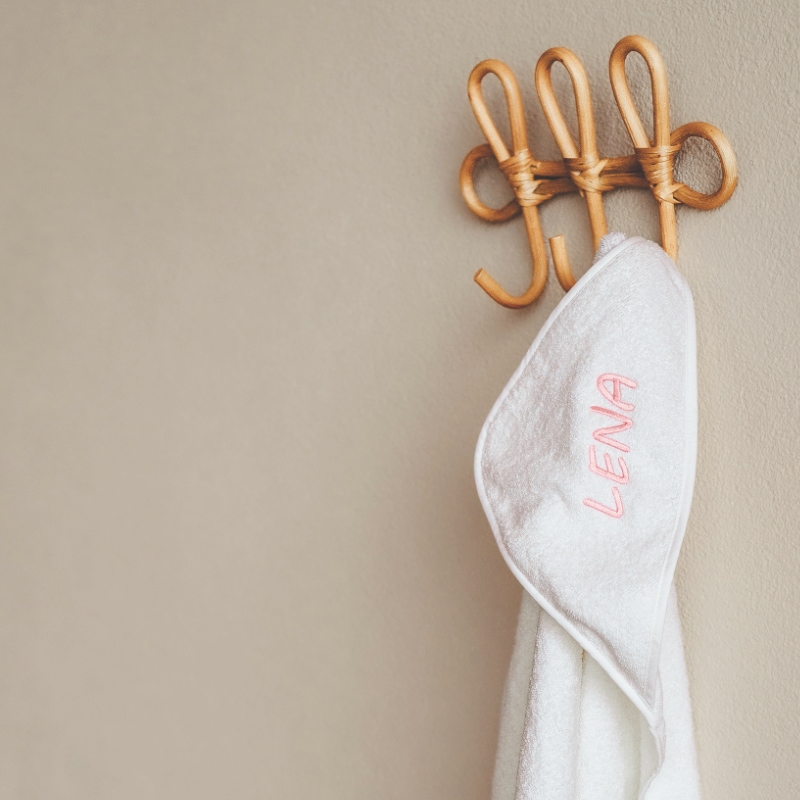 handtowel, towel, white, cotton, hanger