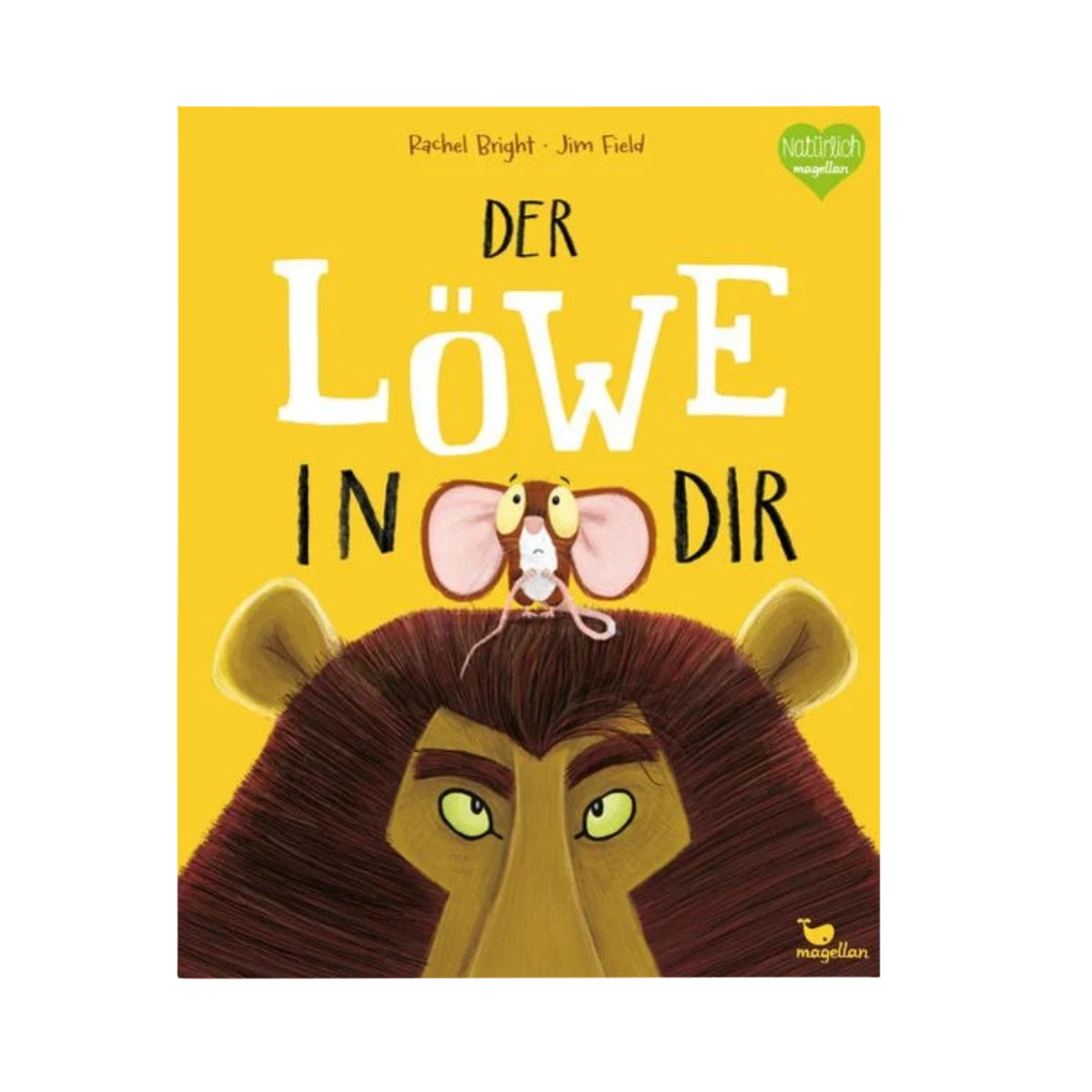 Kinderbuch, Löwe, Gelb, Tierillustration, Hochformat