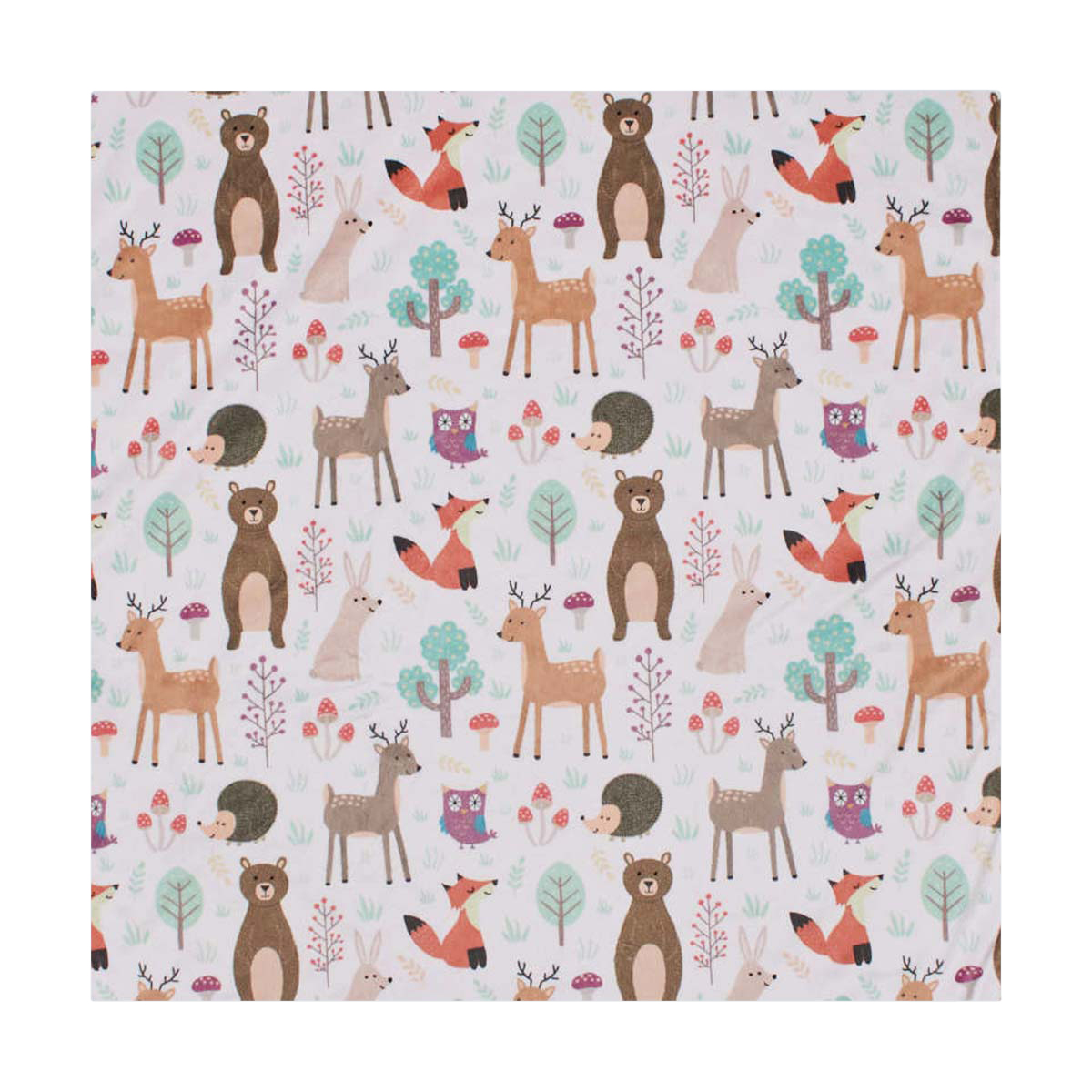 wald, tiere, muster, süß, illustration