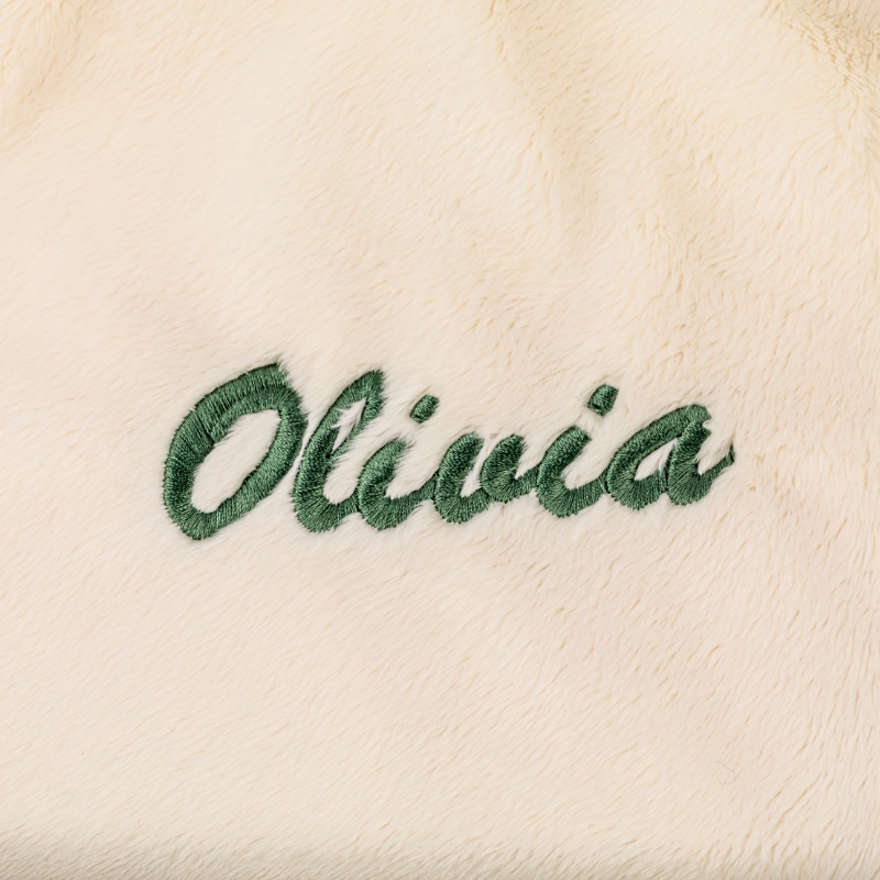 Stickerei, Logo, Olivia, Textil, Gewebe