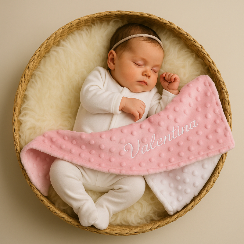 Baby, Newborn, Blanket, Minky, Pink