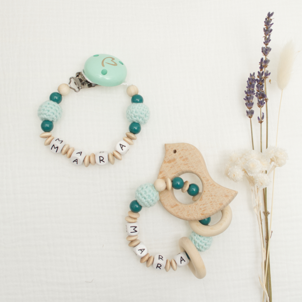baby, teething, bracelet, holz, perlen