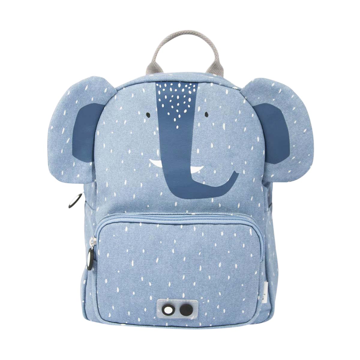 Rucksack, Kinder, Blau, Pünktchen, Elefanten-Design