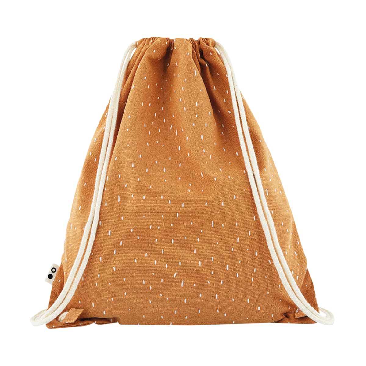 Rucksack, Stofftasche, Sandfarben, Streublumen, Drawstring