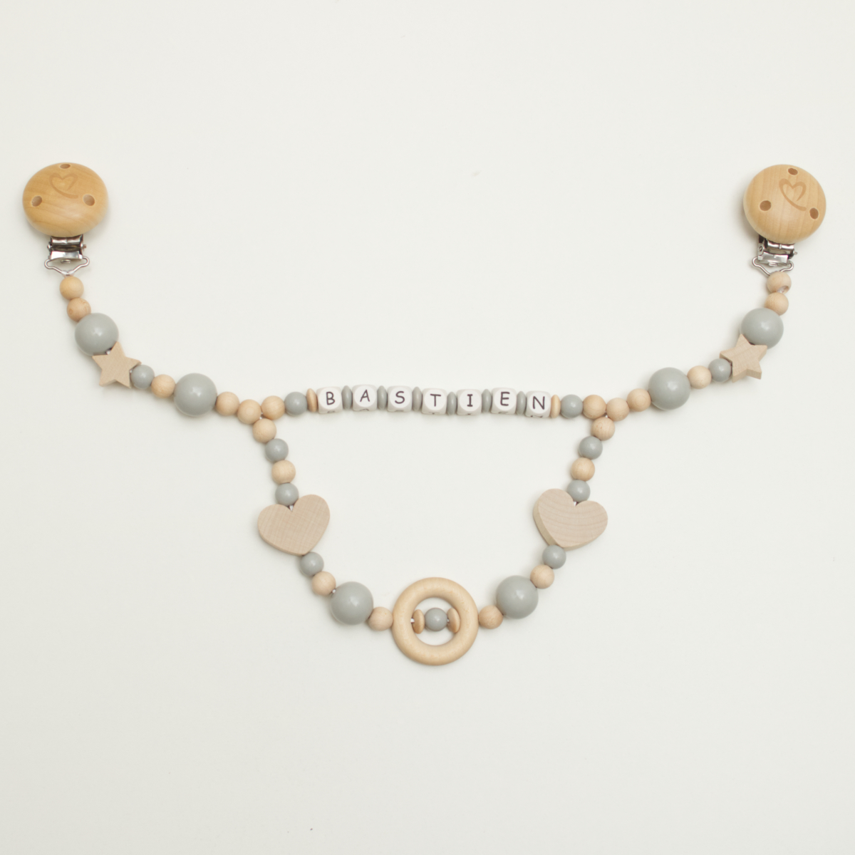 baby, Pacifier, Perlen, Holz, Halskette