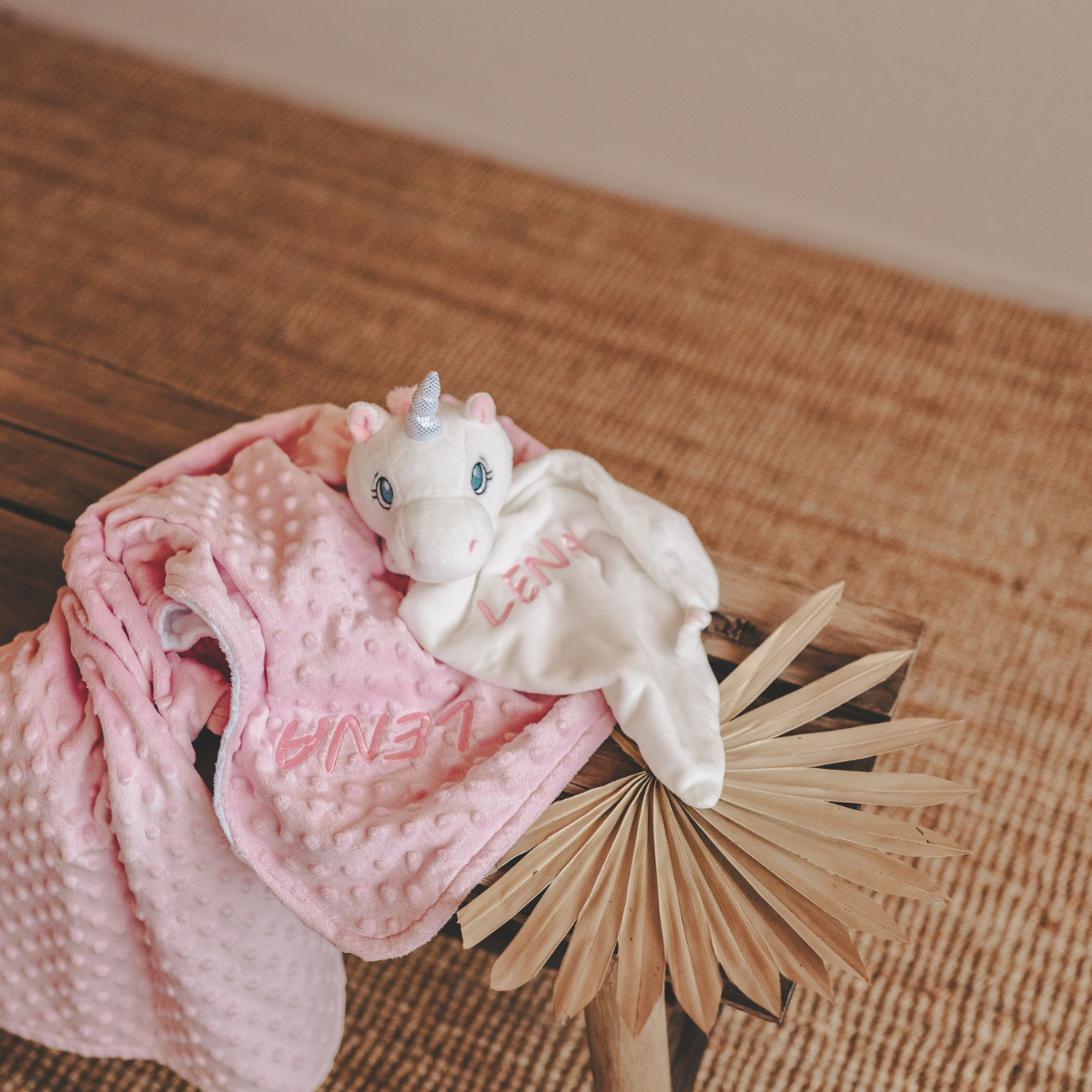 baby, bunny, plush, pink, blanket