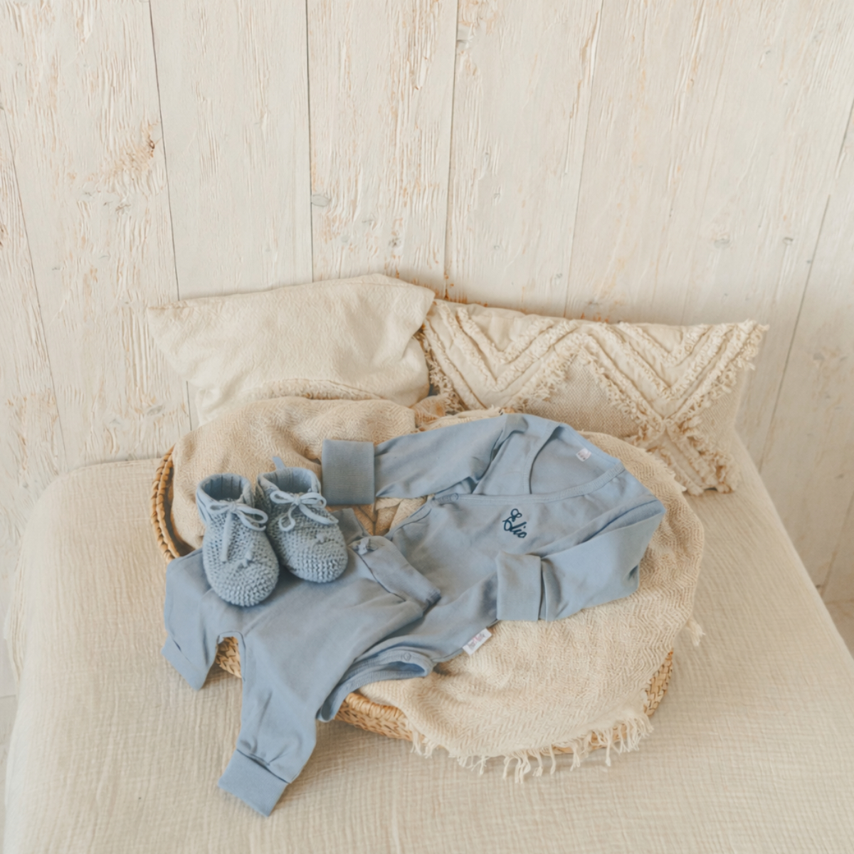 Baby, Kleidung, Set, Kuschelfell, Strickschuhe