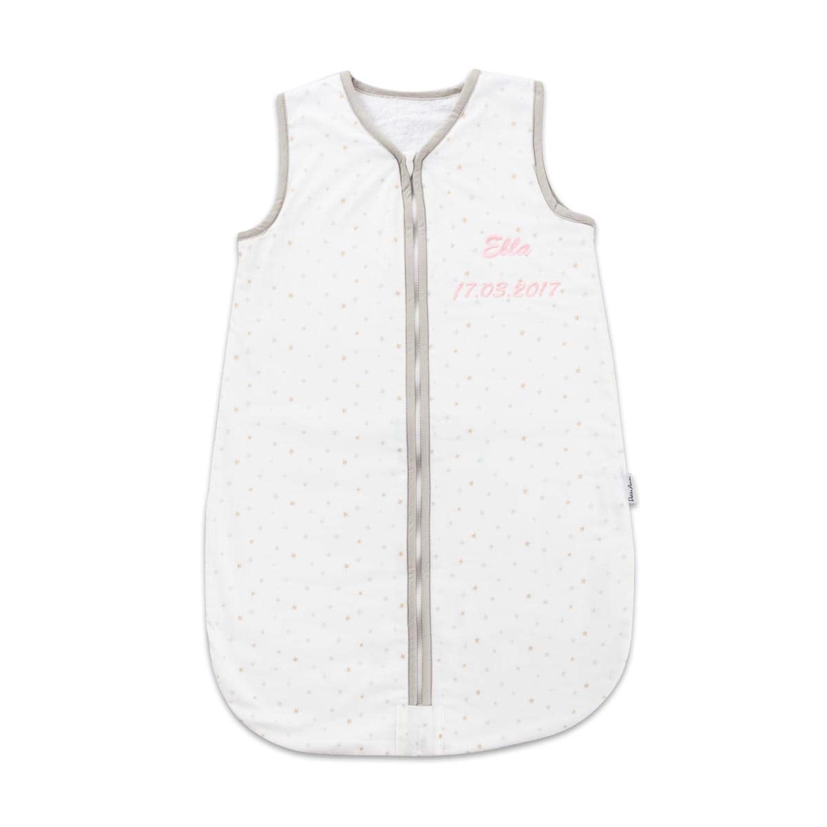 Schlafsack, Babyschlafsack, Nachtwäsche, Reißverschluss, Personalisierte Gravur
