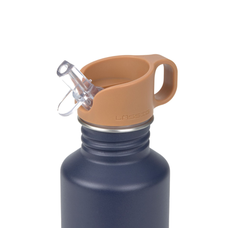 Trinkflasche, Flasche mit Schraubverschluss, Schraubverschluss-Deckel, Trinköffnung, Haltbarer Kunststoff