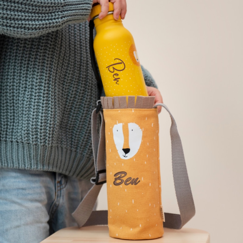 Wasserflasche, Trinkflasche, Kühlflasche, Beutelhalter, Tiermotiv