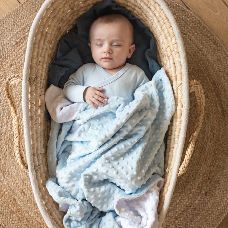 Baby, Babyschlaf, Korbwiege, Blanket, Kuscheldecke
