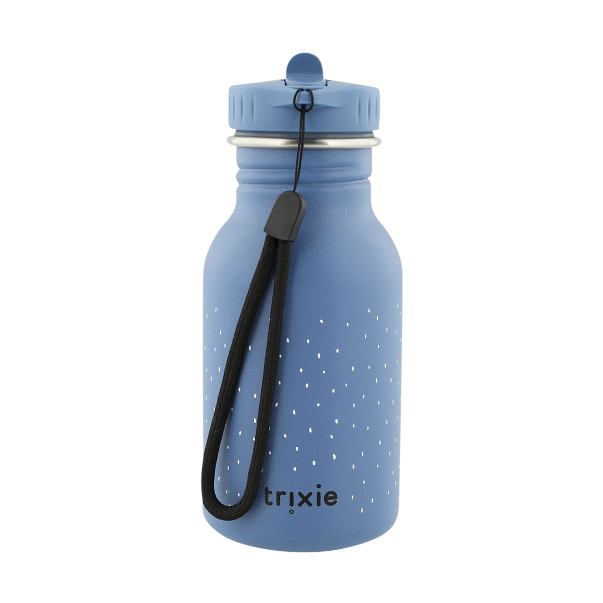 Wasserflasche, Trinkflasche, Blau, Kappe, Halsband