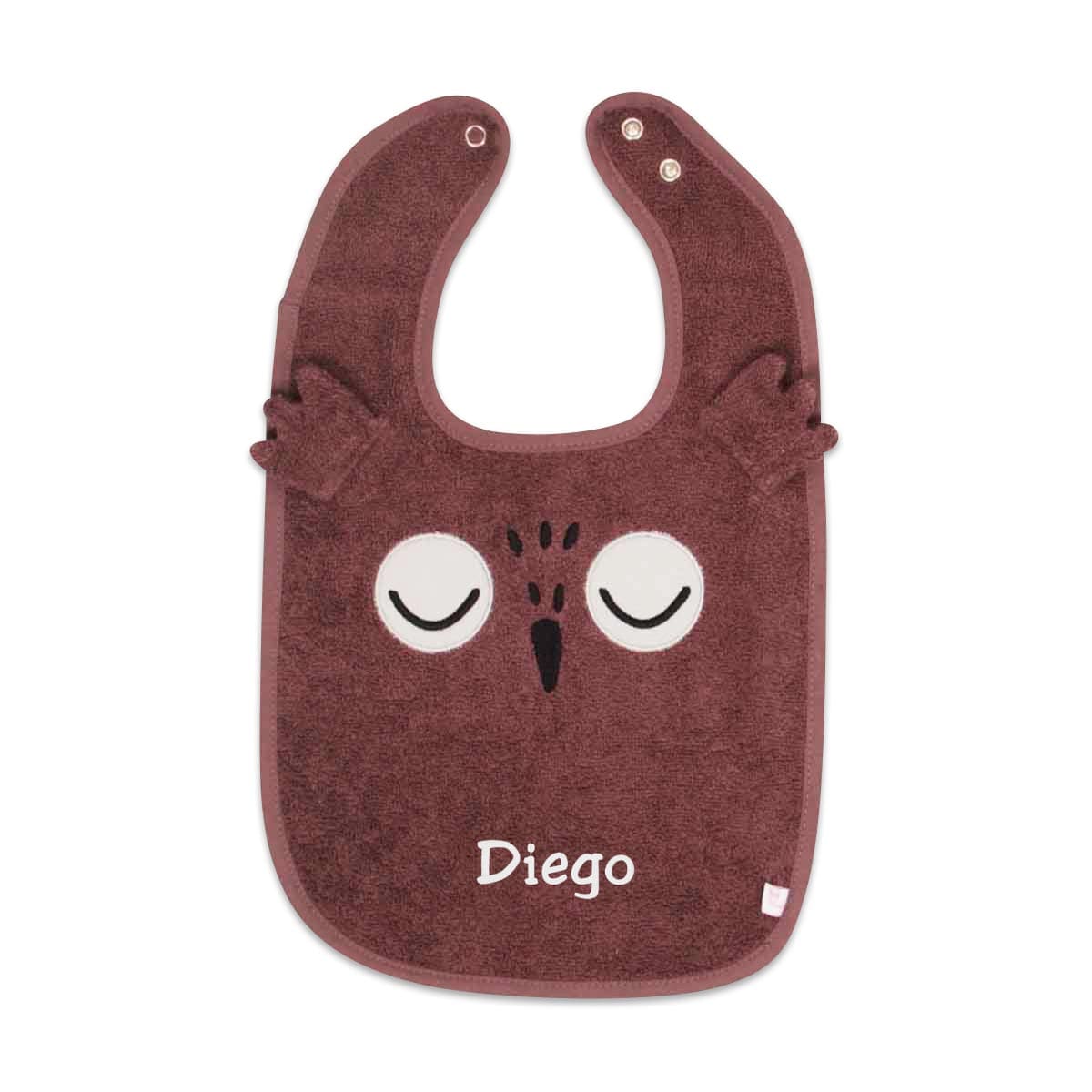 Lätzchen, Babylätzchen, Babys, Eulen-Design, Personalisierung