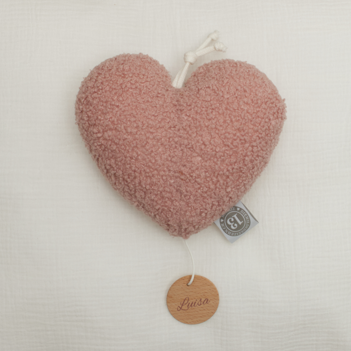 Herz_Kissen, Kuschelkissen, Pflegeleicht, Rosa, Herzform