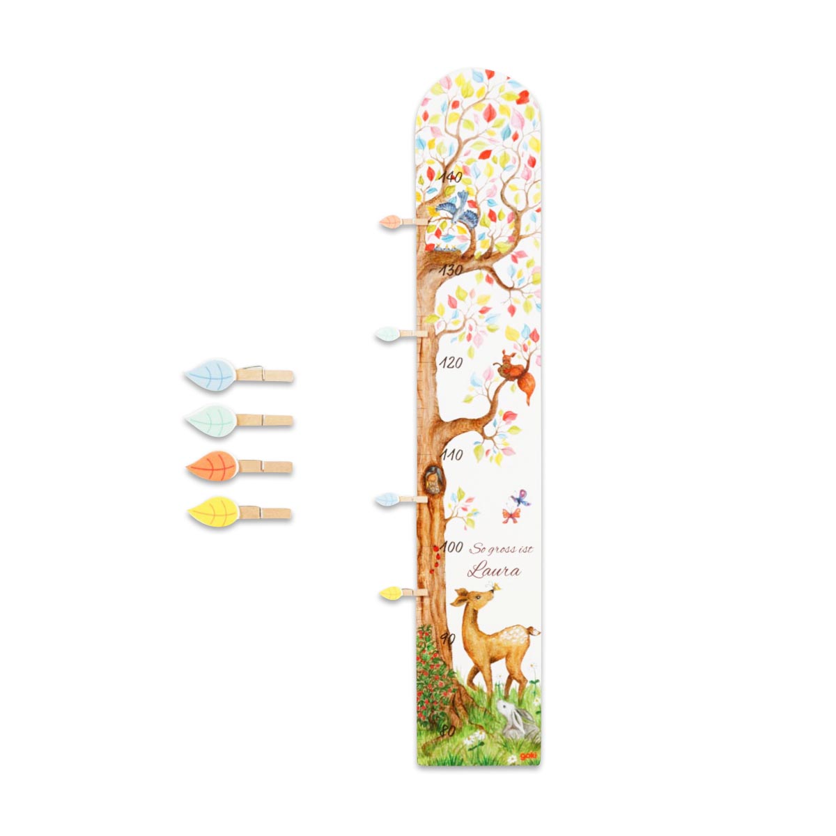 Kinderthermometer, Wachskerzen, Maßband, Holzthermometer, Tiermotive