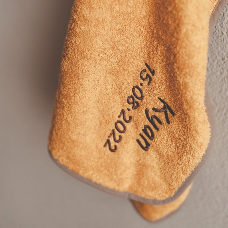 Filz, Handschuh, Orange, Text, Texturiert
