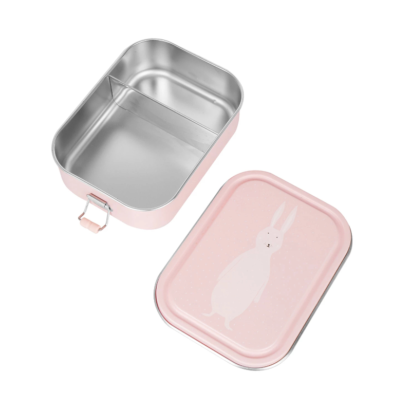 bento box, Metallbehälter, pink, Hase Design, Deckelbox
