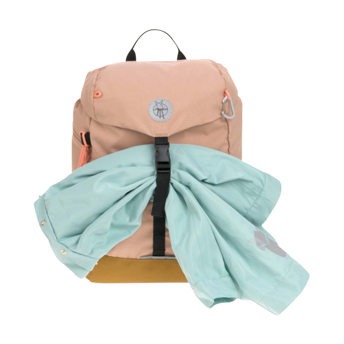 Rucksack, Backpack, Beige, Mintgrün, Kordelzug