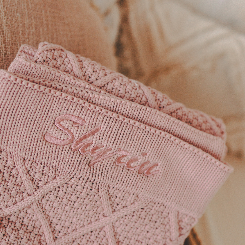 pink, Strick, Pullover, Textur, Stickerei