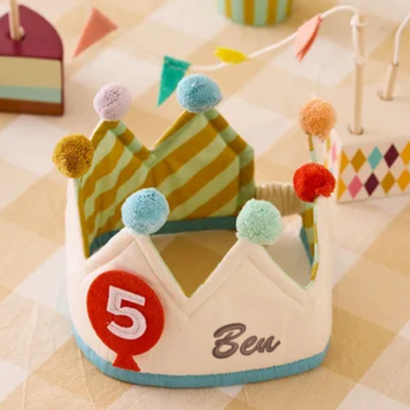 Kinderspielzeug, Krone, Kuchenform, Pompons, Zahlenspiel