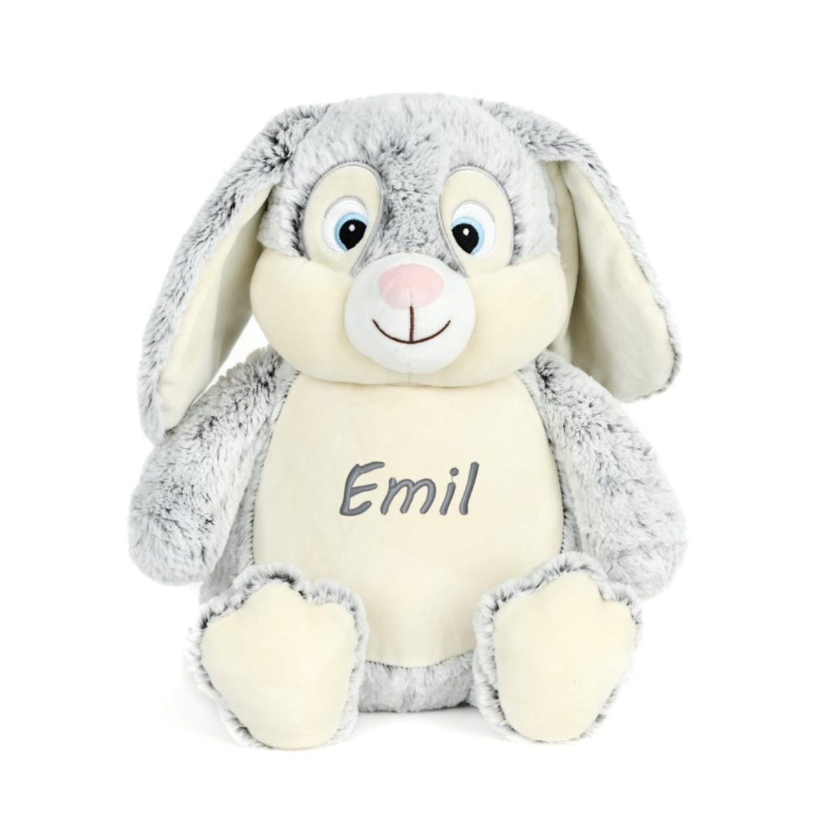 Plushie, Hase, Kuscheltier, Personalisiert, Graublau