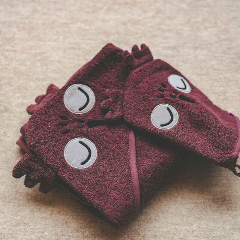 towel, Waschlappen, Gesichtstuch, bestickte Augen, Plüsch-Waschlappen