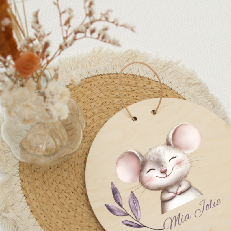 maus, cute, karte, holz, dekorativ