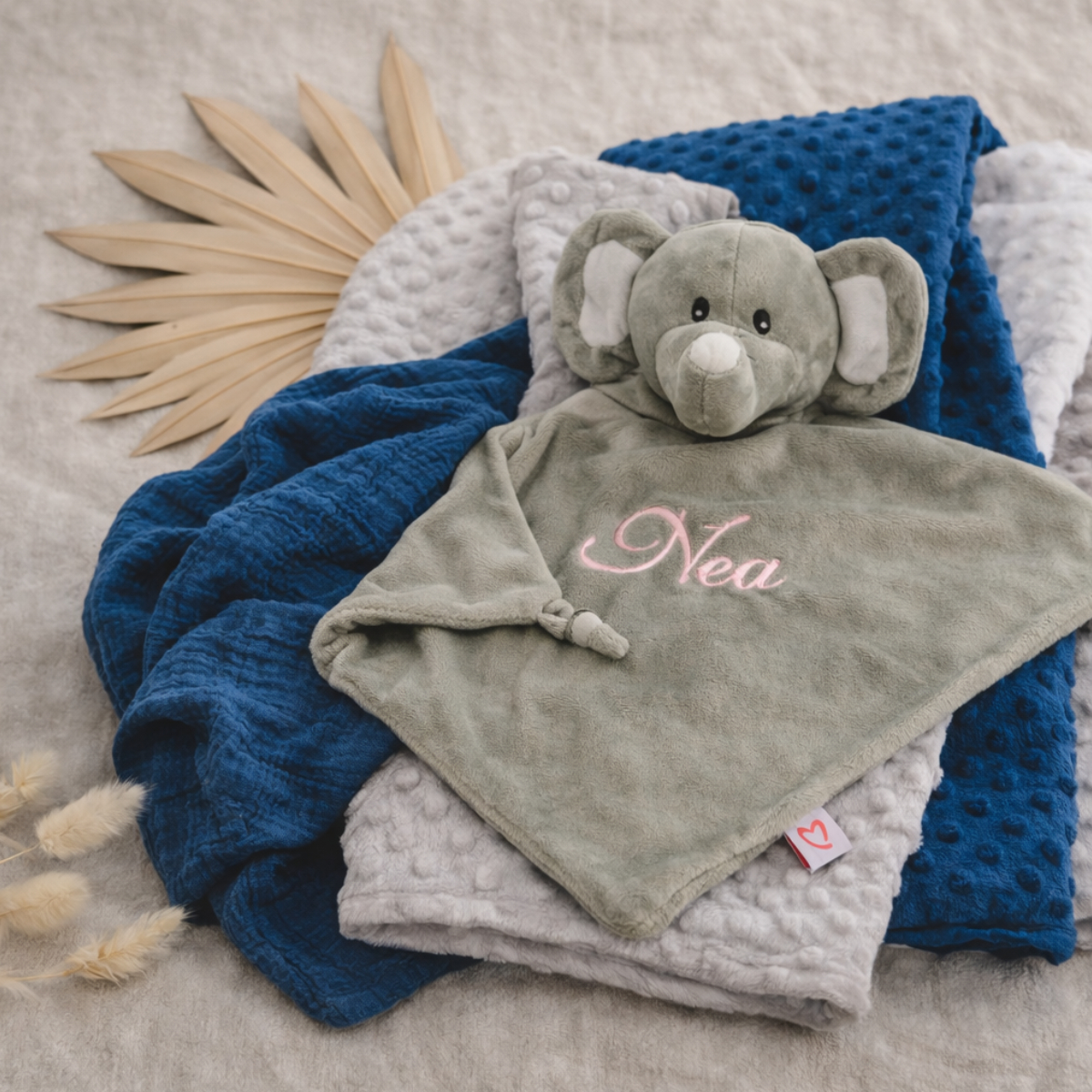 Baby-Decke, Koala-Plüsch, personalisierte Decke, weiche Decke, graue Decke