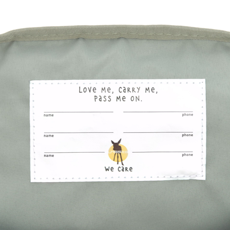 Label, Pocket, Tasche, Grau, Kartenfach
