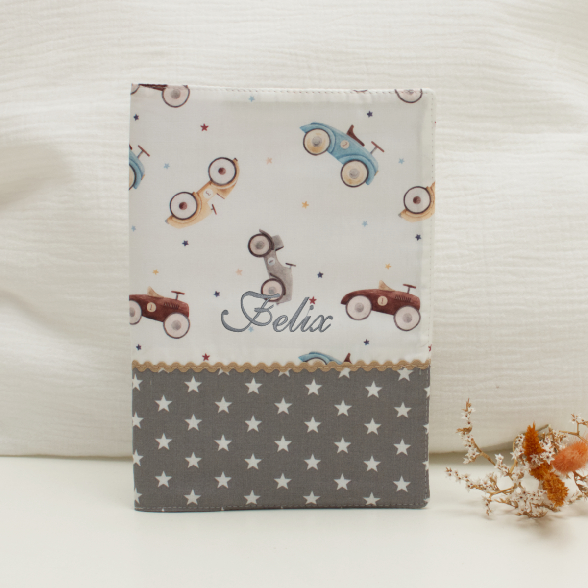 Kinder-Notebook, Mutterschnitt, Federhalter, Stoffmrotisch, Felix?