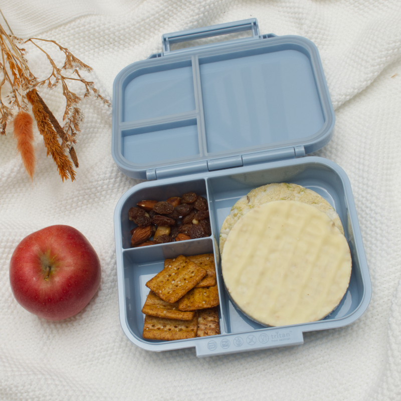 Lunchbox, Snack box, Apple, Cookies, Raisin mix