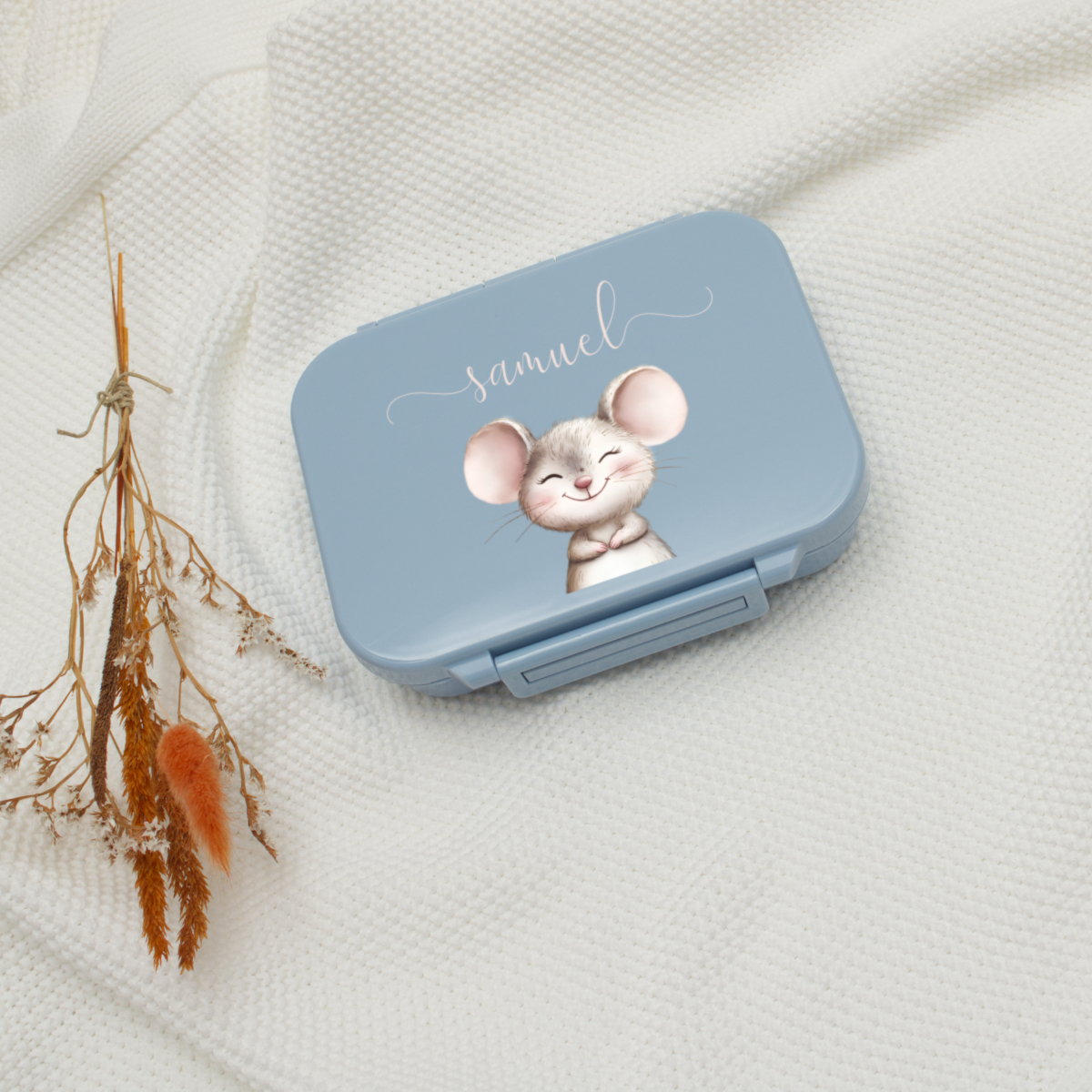 Maus, Etui, Blau, Kinder, Dekoration