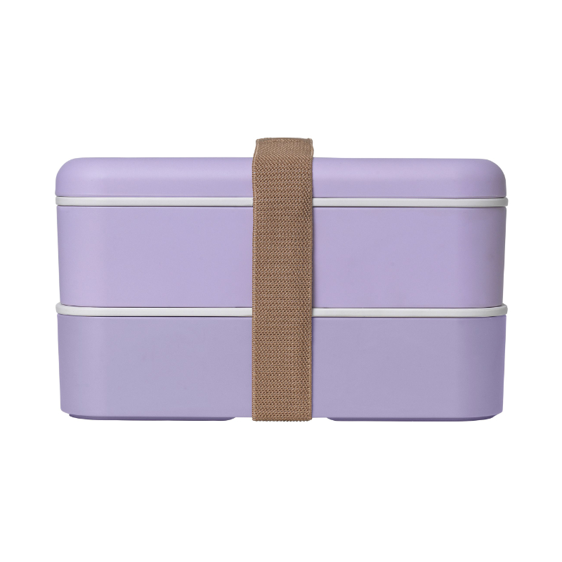 Lunchbox, Box, Container, Flieder, Gurtband