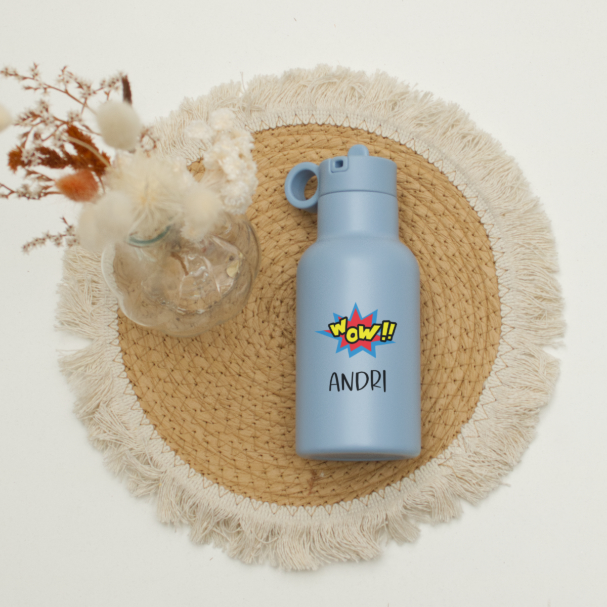 wasserflasche, blaue flasche, outdoor, trinkflasche, personalisiert
