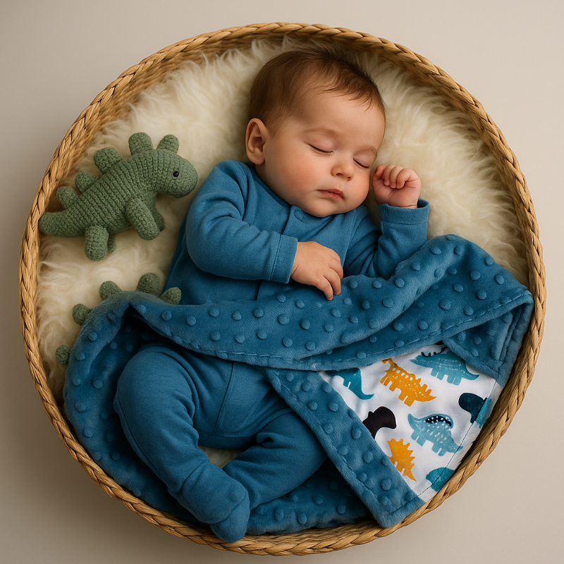 Baby, Kleidung Baby, Blau, Schlafend, Decke