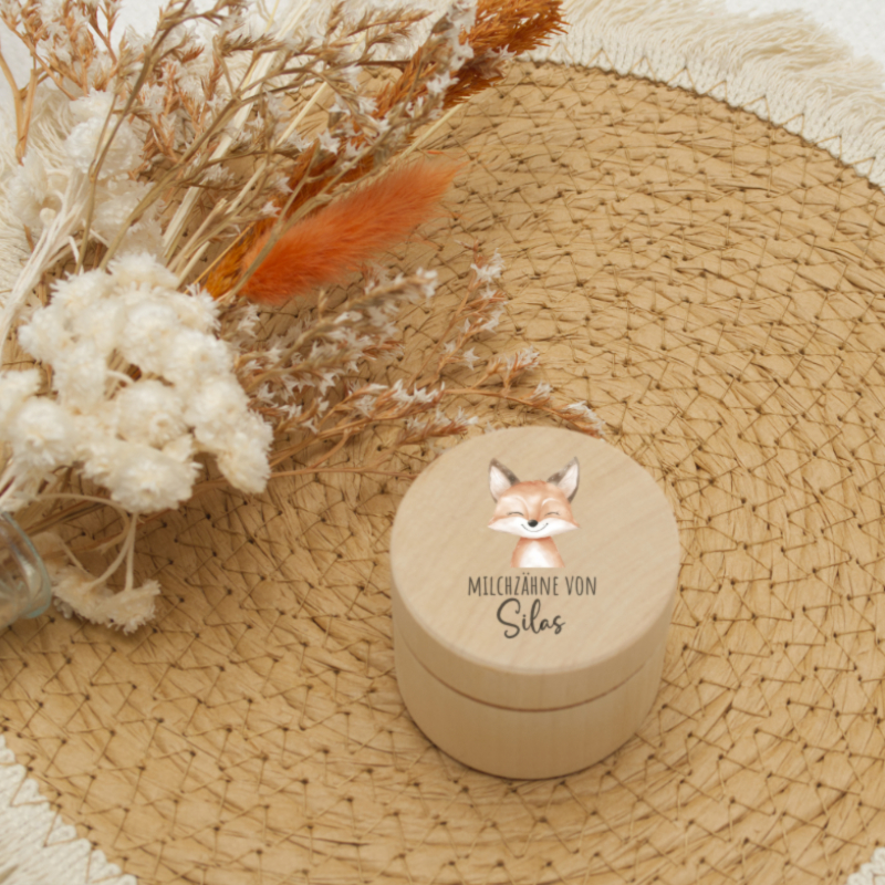 holzbox, milchzähne, silas, holzbox mit fox, diy-kids