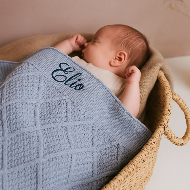 baby, Babydecke, strickdecke, Kinderdecke, personalisierteDecke