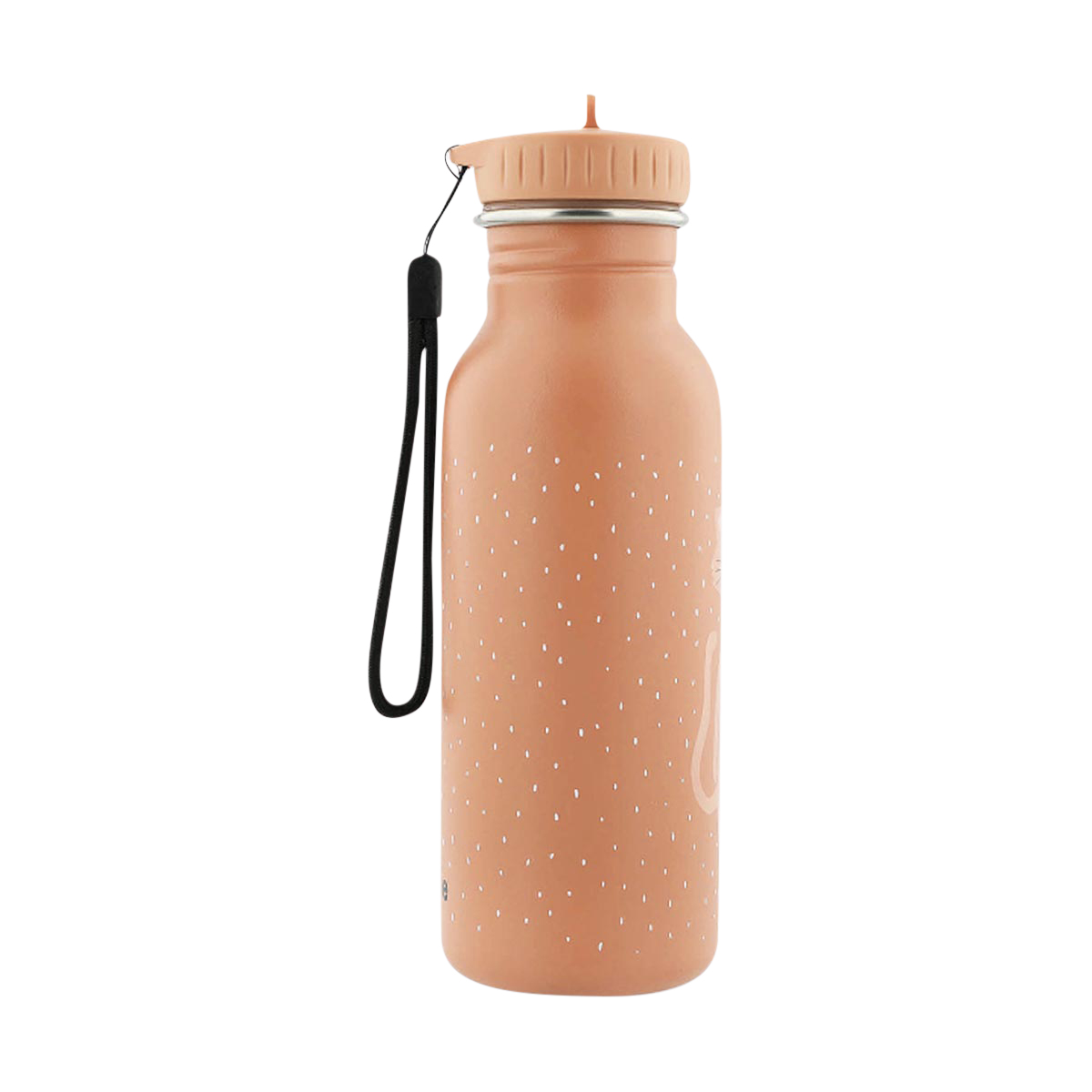 Wasserflasche, Trinkflasche, Peach color, Gepunktet, Schlauch-/Lanyard-Halterung