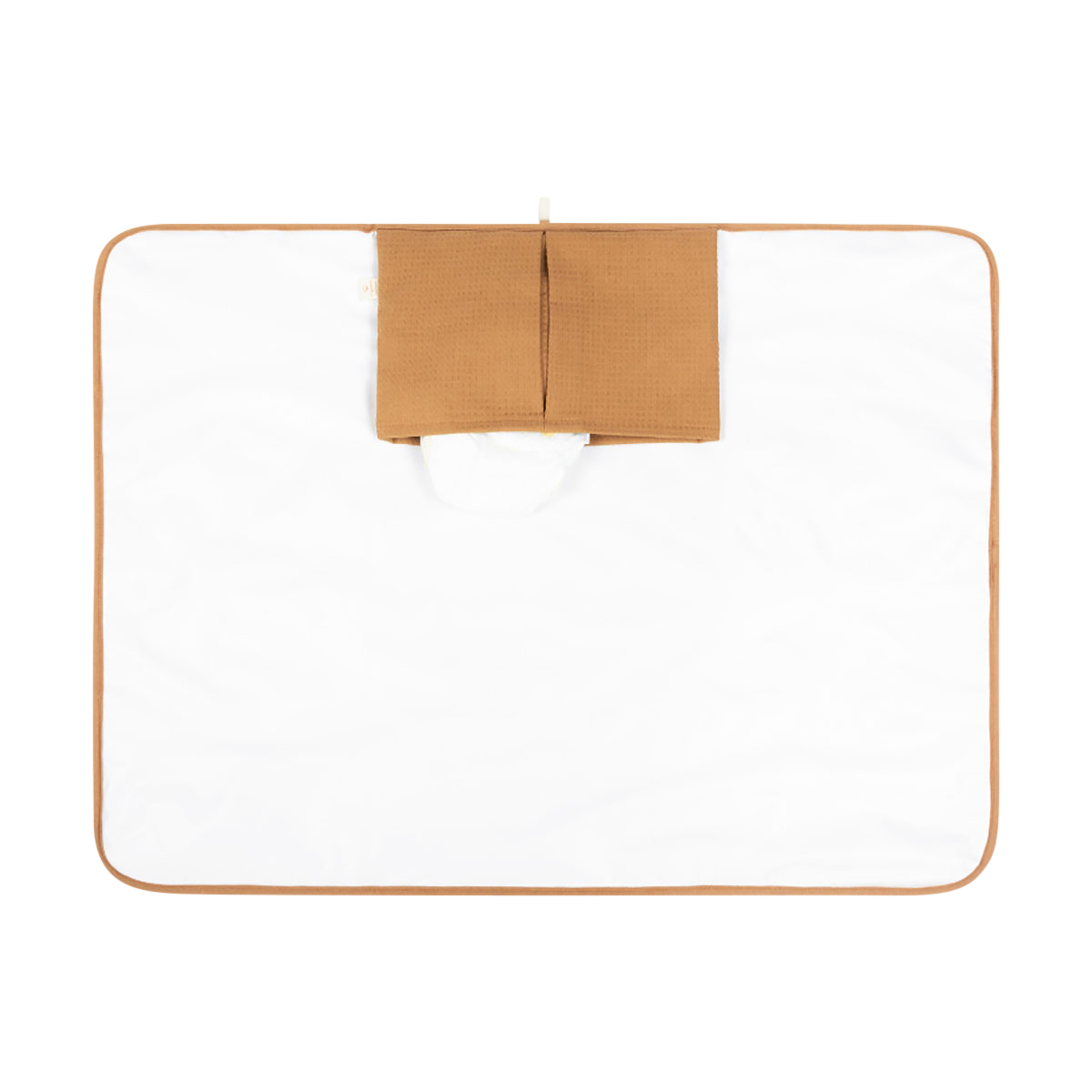 post-it, gepolstert, braun, weiß, tasche