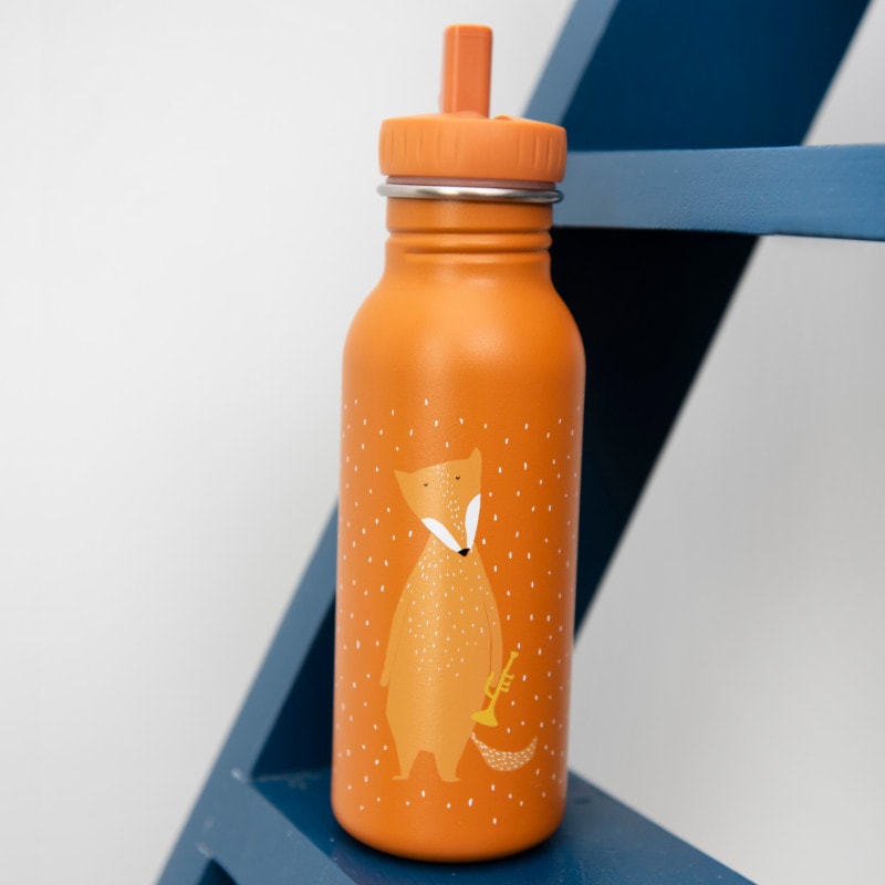 Flasche, Trinkflasche, Kinderfreundlich, Fox-Illustration, Orange