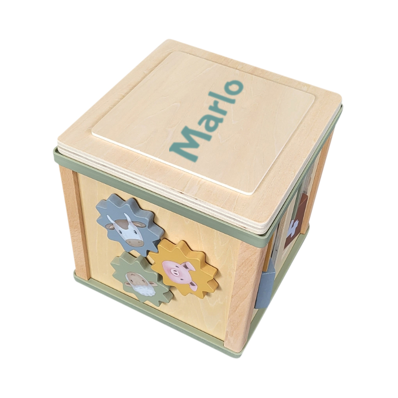 Holzspielzeug, Würfel, Motorikspielzeug, KinderSpiel, Lernbox