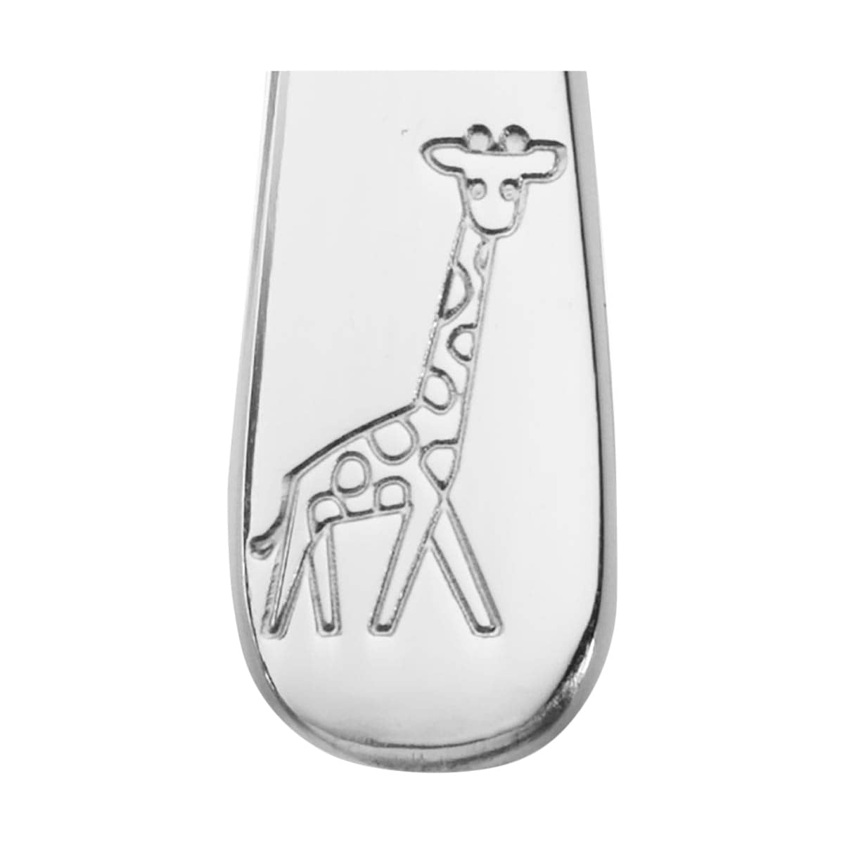 Giraffe, Silber, Schmuckanhänger, Tiermotiv, Glanzfinish