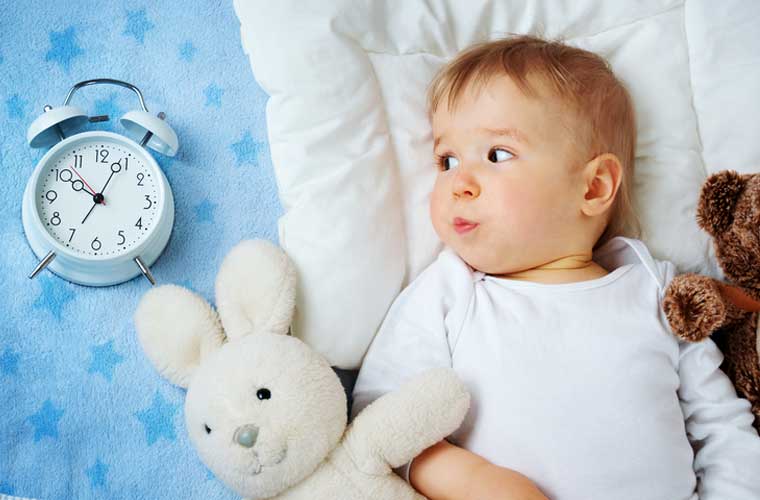 Baby, Child, Baby room, Alarm clock, Stuffed toy