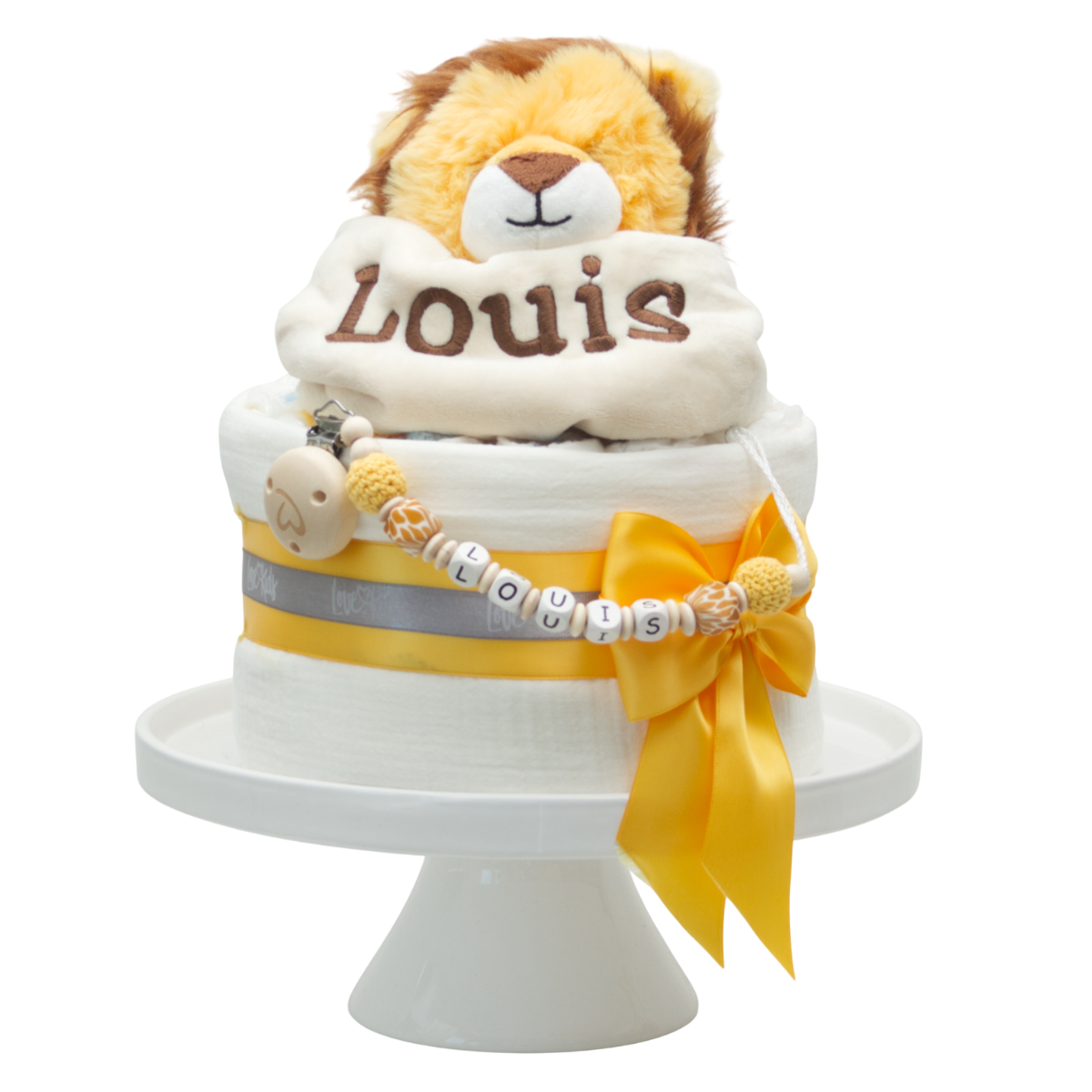 teddy, stofftier, babygeschenk, geschenkset, cake topper